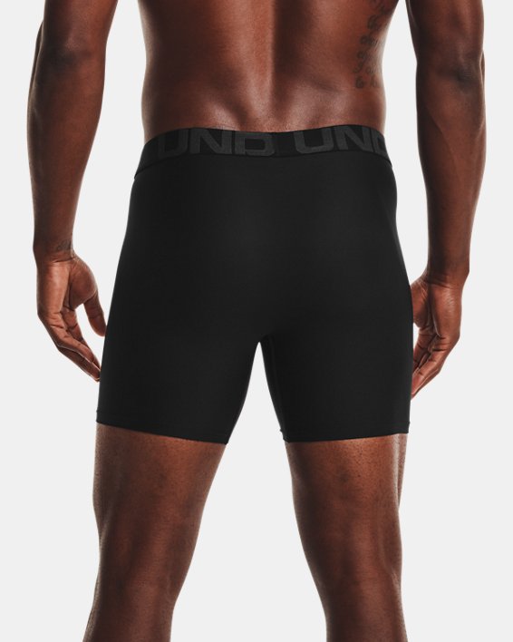 Men's UA Tech™ 6" Boxerjock® – 3-Pack, Black, pdpMainDesktop image number 1